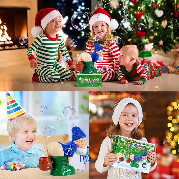 🎅 Santa Claus Bubble Machine – Funny Farting Santa Toy with Lights, Music & Bubbles | A Must-Have Christmas Hit for Kids’ Holiday Fun!🎁
