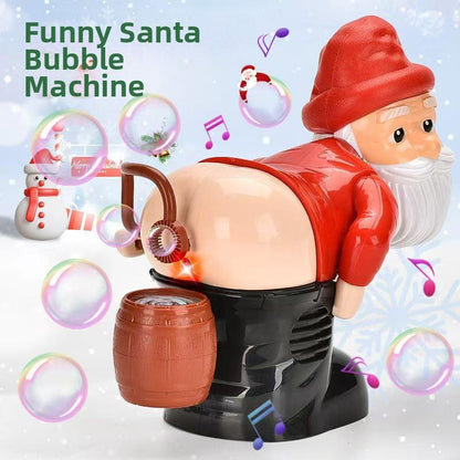 🎅 Santa Claus Bubble Machine – Funny Farting Santa Toy with Lights, Music & Bubbles | A Must-Have Christmas Hit for Kids’ Holiday Fun!🎁