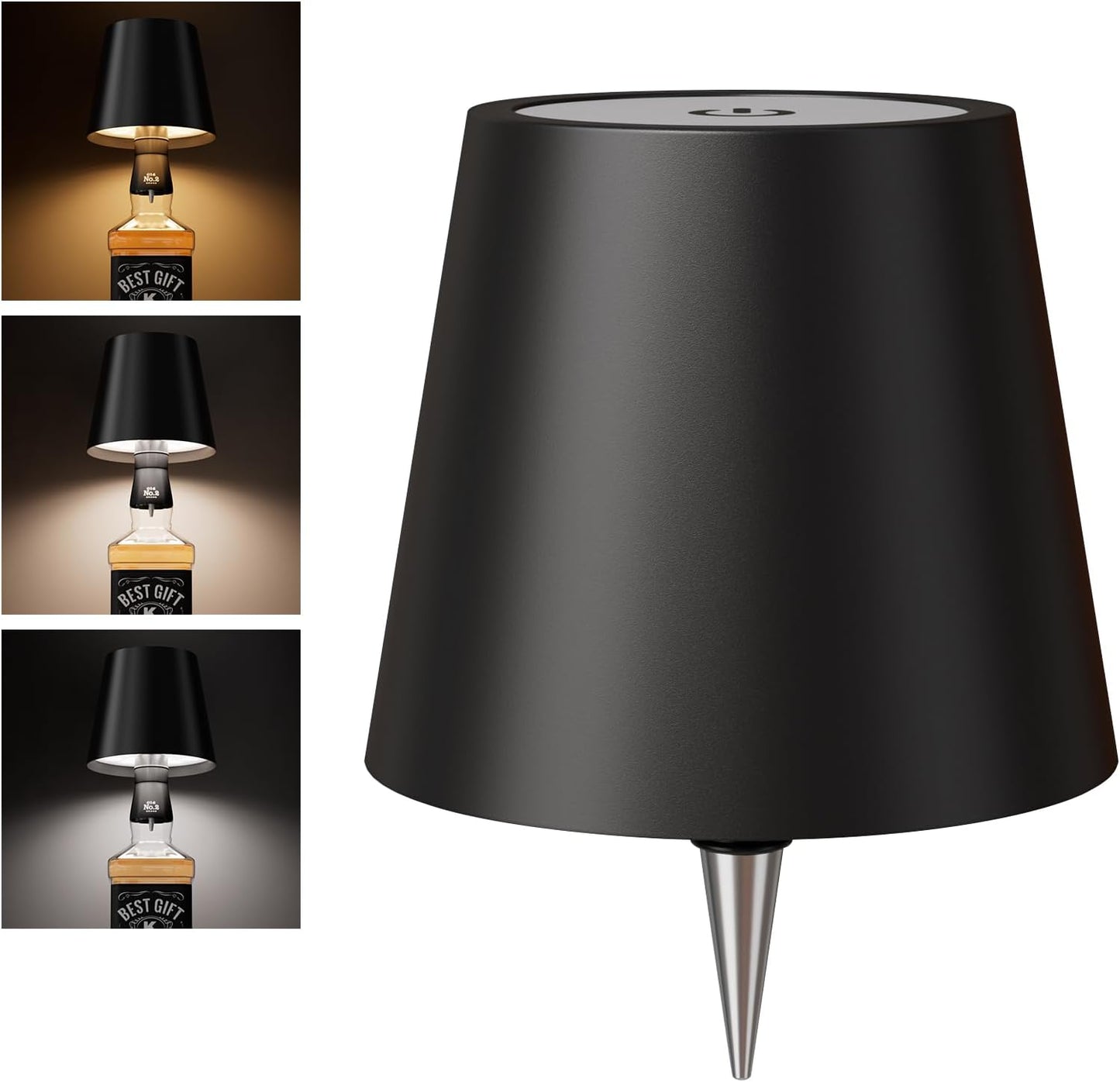 💡Rechargeable Wine Bottle Lamp – Touch Control LED Bottle Light with Adjustable Brightness & Waterproof Design 🍷