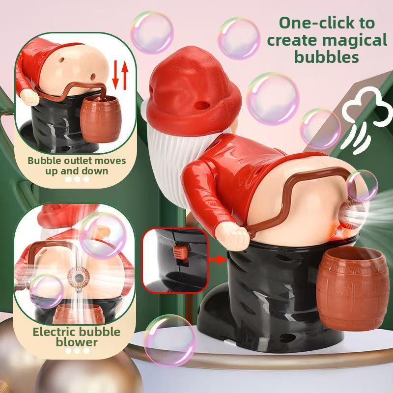 🎅 Santa Claus Bubble Machine – Funny Farting Santa Toy with Lights, Music & Bubbles | A Must-Have Christmas Hit for Kids’ Holiday Fun!🎁