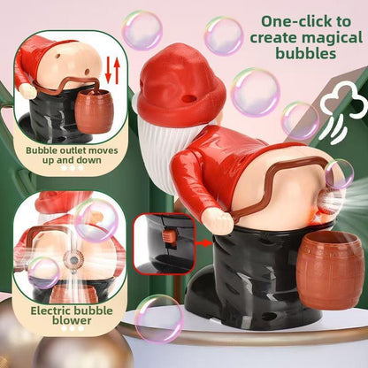 🎅 Santa Claus Bubble Machine – Funny Farting Santa Toy with Lights, Music & Bubbles | A Must-Have Christmas Hit for Kids’ Holiday Fun!🎁